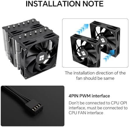 Thermalright Peerless Assassin 120 SE V2 CPU Air Cooler   6 Heat Pipes AGHP GEN 5 0 Technology   1850RPM PWM 120mm Fans  for Intel 1851/1700/115X/1200  AMD AM4/AM5