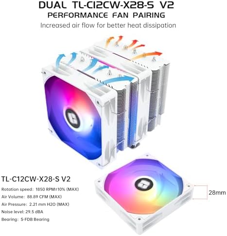 Thermalright Peerless Assassin 120 SE V2 CPU Air Cooler   6 Heat Pipes AGHP GEN 5 0 Technology   1850RPM PWM 120mm Fans  for Intel 1851/1700/115X/1200  AMD AM4/AM5