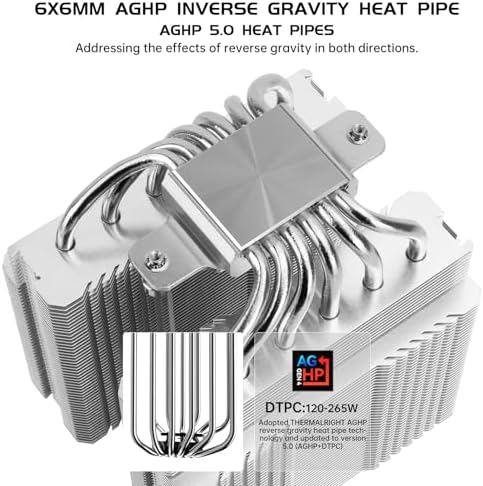 Thermalright Peerless Assassin 120 SE V2 CPU Air Cooler   6 Heat Pipes AGHP GEN 5 0 Technology   1850RPM PWM 120mm Fans  for Intel 1851/1700/115X/1200  AMD AM4/AM5