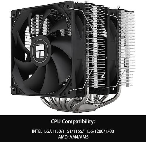 Thermalright Peerless Assassin 120 SE CPU Cooler  6 Heat Pipes AGHP Technology  Dual 120mm PWM Fans  1550RPM Speed  for AMD AM4 AM5/Intel LGA 1700/1150/1151/1200/1851 PC Cooler