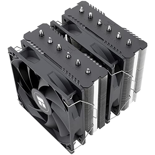 Thermalrlght Peerless Assassin 120 SE CPU Air Cooler  6 Heat Pipes  Dual 120mm TL C12C PWM Fans  Aluminum Heatsink Cover  AGHP Technology  for AMD AM4 AM5/Intel LGA 1700/1150/1151/1200/1851 PA120SE 