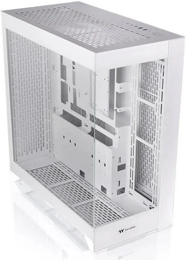 Thermaltake CTE E660 MX Snow Mid Tower E ATX Case; Supports Hidden Connector MB  Versatile GPU Mounting with Included Riser Cable  Dual Front Panels  CA 1Y3 00M6WN 01