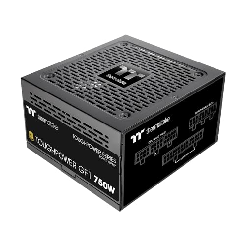 Thermaltake GF1  2024  Fully Modular ATX 750W Power Supply   80 Plus Gold   Ultra Quiet   Zero RPM  PS TPD 0750FNFAGU P