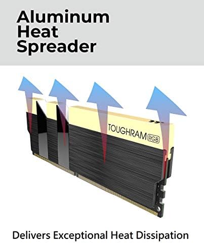 Thermaltake TOUGHRAM RGB White DDR4 3200MHz 16GB  8GB x 2  16 8 Million Color RGB Alexa/Razer Chroma/5V Motherboard Syncable RGB Memory R022D408GX2 3200C16A