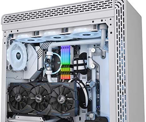 Thermaltake TOUGHRAM RGB White DDR4 3200MHz 16GB  8GB x 2  16 8 Million Color RGB Alexa/Razer Chroma/5V Motherboard Syncable RGB Memory R022D408GX2 3200C16A