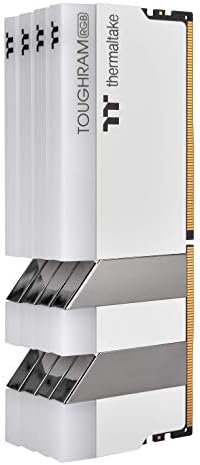 Thermaltake TOUGHRAM RGB White DDR4 3200MHz 16GB  8GB x 2  16 8 Million Color RGB Alexa/Razer Chroma/5V Motherboard Syncable RGB Memory R022D408GX2 3200C16A