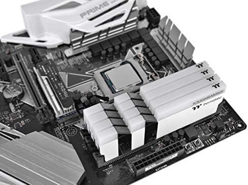 Thermaltake TOUGHRAM RGB White DDR4 3200MHz 16GB  8GB x 2  16 8 Million Color RGB Alexa/Razer Chroma/5V Motherboard Syncable RGB Memory R022D408GX2 3200C16A
