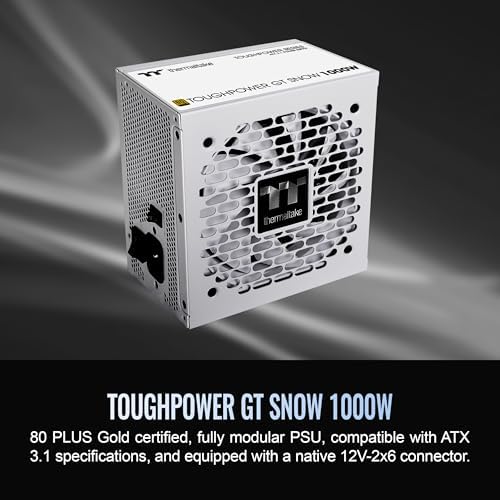 Thermaltake Toughpower GT 850W ATX 3 1 Standard Power Supply; 80 Plus Gold Efficiency; Smart Zero Fan; Native 450W PCIe 5 1 Connector; PS TPT 0850FNFAGU 3; 5 Year Warranty