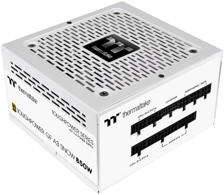 Thermaltake Toughpower GF A3 850W  True 450W 12VHPWR Connectors on PSU & NVIDIA RTX 40 Series  ATX 3 0/PCI E 5 0  80  Gold  SLI/Crossfire Ready Power Supply  PS TPD 0850FNFAGU L  10 Year Warranty