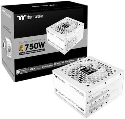 Thermaltake Toughpower GT 850W ATX 3 1 Standard Power Supply; 80 Plus Gold Efficiency; Smart Zero Fan; Native 450W PCIe 5 1 Connector; PS TPT 0850FNFAGU 3; 5 Year Warranty