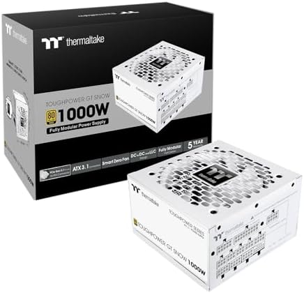 Thermaltake Toughpower GT 850W ATX 3 1 Standard Power Supply; 80 Plus Gold Efficiency; Smart Zero Fan; Native 450W PCIe 5 1 Connector; PS TPT 0850FNFAGU 3; 5 Year Warranty