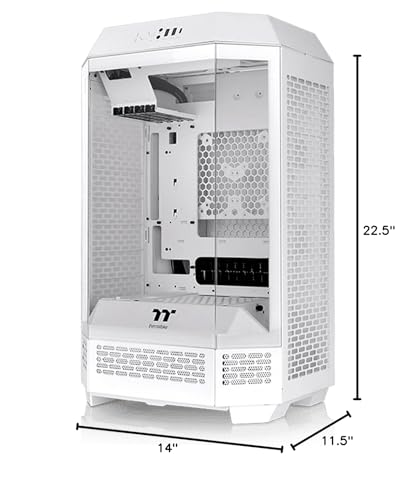 Thermaltake Carcasa Tower 300 Snow Micro-ATX; ventilador CT de 0.079 x 5.512 in incluido; soporta radiador de hasta 16.535 in; kit de soporte de chasis opcional que permite visualización horizontal;