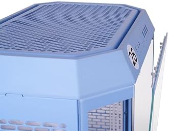 Thermaltake Tower 600 Hydrangea Blue Mid Tower ATX Case; 3 Tempered Glass Panels; Hidden Connector Motherboard Support; Rotational PCI e Slots; CA 1Z1 00MFWN 00; 3 Year Warranty