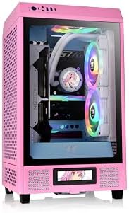 Thermaltake Tower 600 Hydrangea Blue Mid Tower ATX Case; 3 Tempered Glass Panels; Hidden Connector Motherboard Support; Rotational PCI e Slots; CA 1Z1 00MFWN 00; 3 Year Warranty