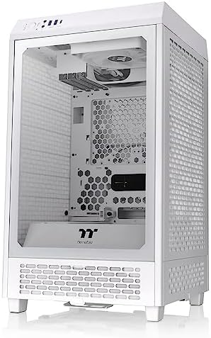 Thermaltake Tower 600 Hydrangea Blue Mid Tower ATX Case; 3 Tempered Glass Panels; Hidden Connector Motherboard Support; Rotational PCI e Slots; CA 1Z1 00MFWN 00; 3 Year Warranty