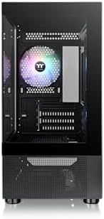 Thermaltake View 170 TG ARGB Black Micro ATX Case; 3x120mm ARGB Fans Included; Supports Up to 280mm Radiator; Front & Side Dual Tempered Glass Panel; CA 1Z4 00M1WN 00; 3 Year Warranty