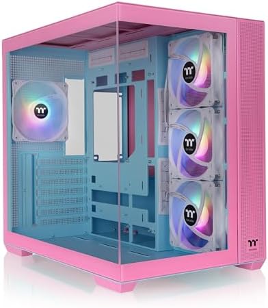 Thermaltake View 170 TG ARGB Black Micro ATX Case; 3x120mm ARGB Fans Included; Supports Up to 280mm Radiator; Front & Side Dual Tempered Glass Panel; CA 1Z4 00M1WN 00; 3 Year Warranty