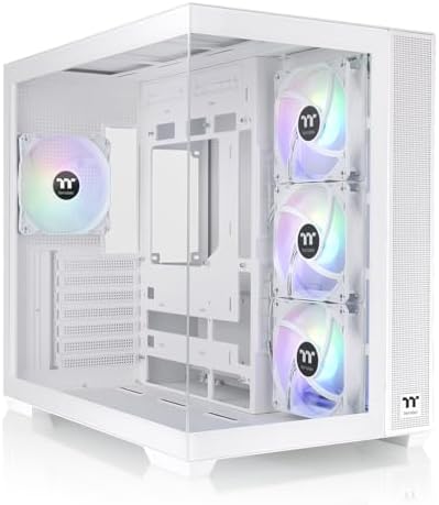 Thermaltake View 170 TG ARGB Black Micro ATX Case; 3x120mm ARGB Fans Included; Supports Up to 280mm Radiator; Front & Side Dual Tempered Glass Panel; CA 1Z4 00M1WN 00; 3 Year Warranty