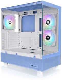 Thermaltake View 270 Plus TG ARGB Black Mid Tower E ATX Case; 3x120mm ARGB Fans Included; Support Up to 360mm Radiator; Front & Side Dual Tempered Glass Panel; CA 1Y7 00M1WN 01; 3 Year Warranty