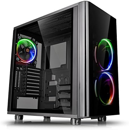 Thermaltake View 270 Plus TG ARGB Black Mid Tower E ATX Case; 3x120mm ARGB Fans Included; Support Up to 360mm Radiator; Front & Side Dual Tempered Glass Panel; CA 1Y7 00M1WN 01; 3 Year Warranty