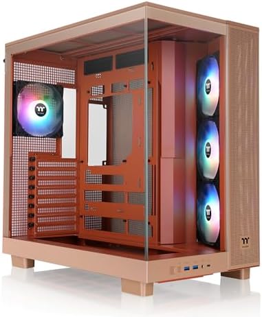 Thermaltake View 380 XL TG ARGB; 4x120mm ARGB Lite Fans Included; 360mm Radiator Support; 420mm GPU Clearance; Hidden Connector Support; Dual Chamber; Black; CA 11E 00M1WN AZ