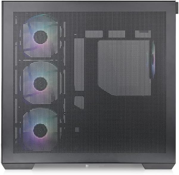 Thermaltake View 380 TG ARGB Black ATX Case; 4x120mm ARGB Fans Included; Supports Hidden Connector Motherboard; Front & Side Dual Tempered Glass Panel; CA 1Z2 00M1WN 00; 3 Year Warranty