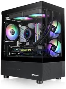Thermaltake View 380 TG ARGB Black ATX Case; 4x120mm ARGB Fans Included; Supports Hidden Connector Motherboard; Front & Side Dual Tempered Glass Panel; CA 1Z2 00M1WN 00; 3 Year Warranty