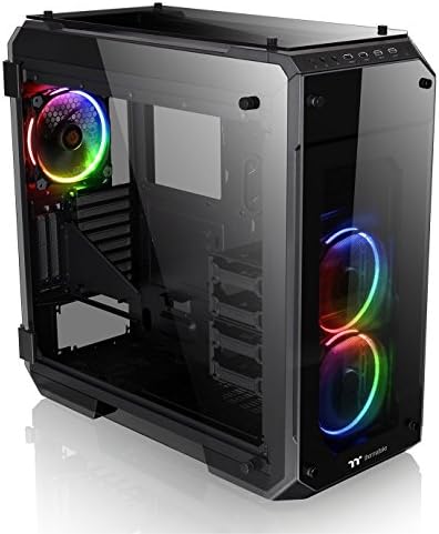 Thermaltake View 380 TG ARGB Black ATX Case; 4x120mm ARGB Fans Included; Supports Hidden Connector Motherboard; Front & Side Dual Tempered Glass Panel; CA 1Z2 00M1WN 00; 3 Year Warranty
