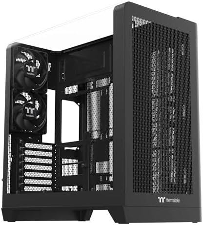 Thermaltake View 390 Air; Torre Media; Incluye 2 ventiladores CT de 120mm; Soporte para radiador de 360mm; Espacio para GPU de 420mm; Soporte para conectores ocultos; Ranuras PCIe giratorias; Espacio
