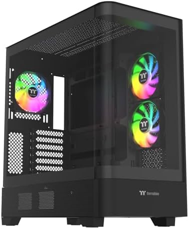Thermaltake View 390 Air; Torre Media; Incluye 2 ventiladores CT de 120mm; Soporte para radiador de 360mm; Espacio para GPU de 420mm; Soporte para conectores ocultos; Ranuras PCIe giratorias; Espacio