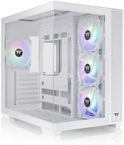 Thermaltake View 390 Air; Mid Tower; 2x120mm CT Fans Included; 360mm Radiator Support; 420mm GPU Clearance; Hidden Connector Support; Rotatable PCIe Slots; 200mm PSU Clearance; Black; CA 11F 00M1WN 00