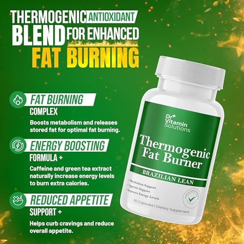 Thermogenic Fat Burner Brazilian Lean  Weight Loss Pills for Women  Waist Trimmer & Supplements for Bloating for Women & Men  60 Capsules