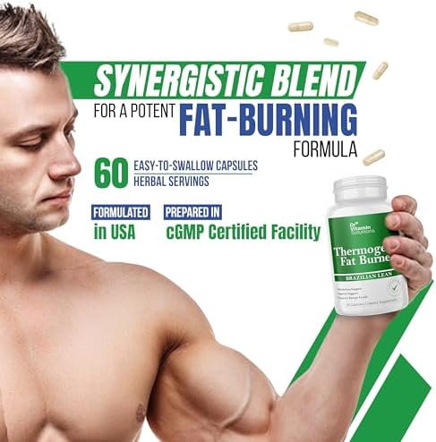 Thermogenic Fat Burner Brazilian Lean  Weight Loss Pills for Women  Waist Trimmer & Supplements for Bloating for Women & Men  60 Capsules
