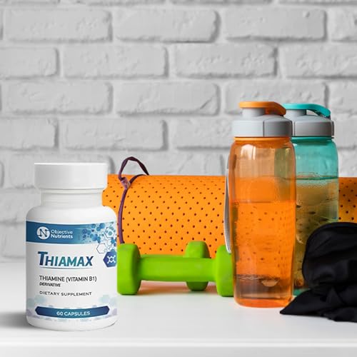 Thiamax Vitamin B1  Thiamine TTFD   The Original  No Toxic Fillers  Supports Energy Metabolism  High Dose  Third Party Tested  All Active Ingredients 100mg  60 Count