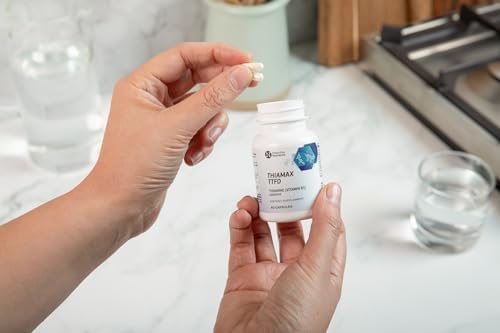 Thiamax Vitamin B1  Thiamine TTFD   The Original  No Toxic Fillers  Supports Energy Metabolism  High Dose  Third Party Tested  All Active Ingredients 100mg  180 Count