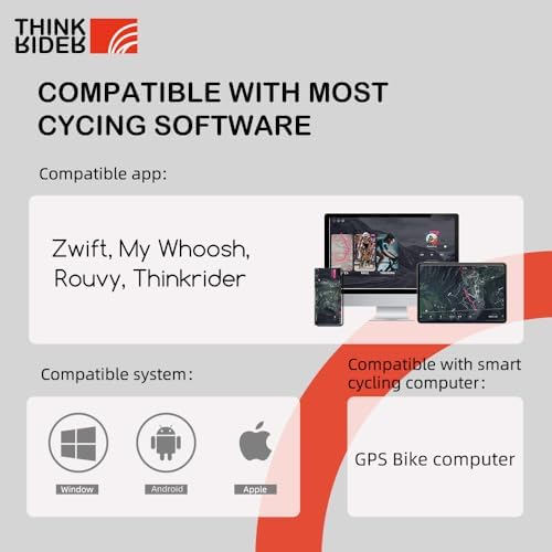 ThinkRider X2Max Smart Bike Trainer Cycle Trainer Bicycle Trainer  Quiet Portable Design for Indoor Driving  Simulates 18  Slope  ANT   & BLE