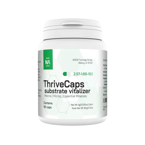 ThriveCaps Aquarium Root Cabs   Premium Root Fertilizer for Live Plants   Slow Release   Strong NPK   Micros   Safe for Shrimp & Snails   60 Count