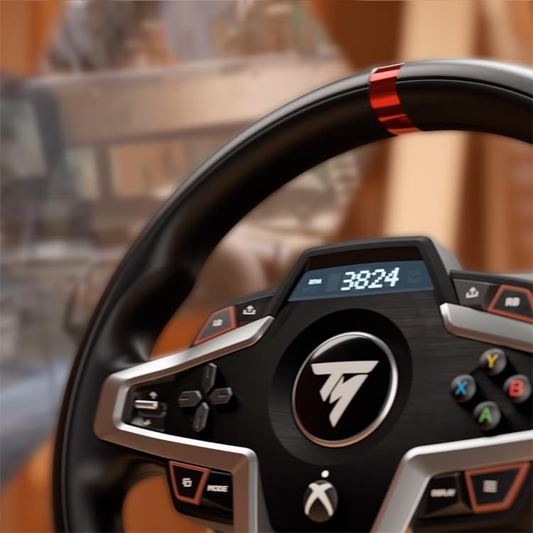Thrustmaster T248X  Racing Wheel and Magnetic Pedals  HYBRID DRIVE  Magnetic Paddle Shifters  Dynamic Force Feedback  Screen with Racing Information  Compatible with XBOX Series X/S  One  PC 