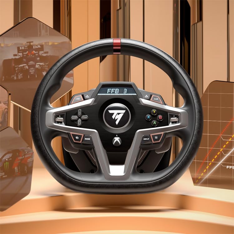 Thrustmaster T248X Racing Wheel and Magnetic Pedals HYBRID DRIVE Magnetic Paddle Shifters Dynamic Force Feedback Screen with Racing Information Compatible with XBOX Series X/S One PC