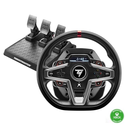 Thrustmaster T248 Racing Wheel & Magnetic Pedals for Xbox Series X S  Xbox One & PC   Hybrid Drive Force Feedback  Magnetic Paddle Shifters and Interactive Display