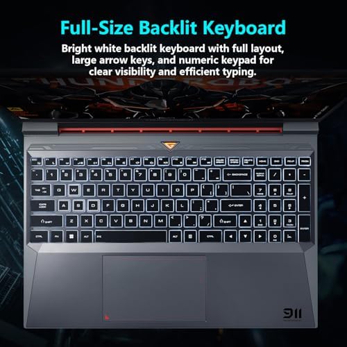 Thunderobot Storm 15 4050 Gaming Laptop  Intel Core i7 13620H  GeForce RTX 4050  15 6 FHD 165Hz Display  16GB RAM  512GB SSD  Backlit Keyboard  HDMI  Wi Fi  Win 11 Home  Black