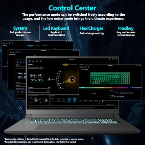 Thunderobot Storm 17 5070 Gaming Laptop  17 3 QHD 165Hz 2K Display  Core i7 13620H  GeForce RTX 5070  32GB DDR5 RAM  1TB SSD  RGB Backlit Keyboard  HDMI  Wi Fi 6  Win11 Home