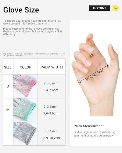 ThxToms ESD Anti Static Gloves  High Resistance Carbon Fiber Protects Your Computer Safe