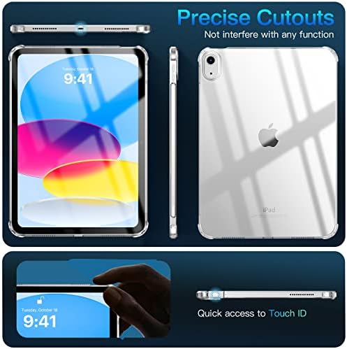 TiMOVO Clear Case for iPad  A16  11th Generation 11 Inch 2025  iPad 10th Generation Case 10 9 Inch 2022  Slim & Lightweight Soft TPU Transparent Back Protective Cover  Clear
