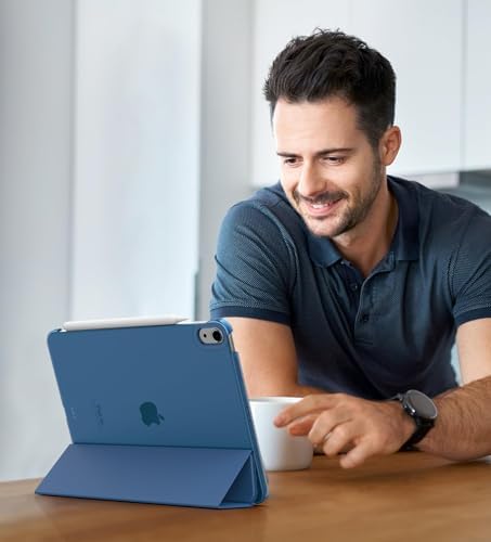 TiMOVO for iPad Air 11 Inch Case  M4 2026/M3 2025/M2 2024   iPad Air 5th Generation 2022/4th Gen 2020 10 9 Inch  Slim Hard Translucent Back Cover  Support Auto Wake/Sleep  Abyss Blue