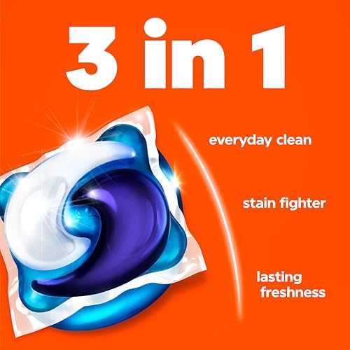 Tide PODS laundry detergent pacs  3 in 1 Stain Remover  Odor Fighter  Color Protector  112 Count  HE compatible  Spring Meadow Scent