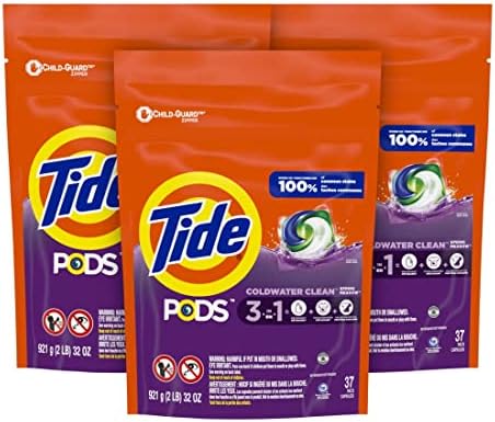 Tide PODS laundry detergent pacs  3 in 1 Stain Remover  Odor Fighter  Color Protector  112 Count  HE compatible  Spring Meadow Scent