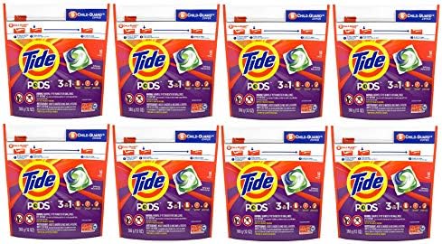 Tide PODS laundry detergent pacs  3 in 1 Stain Remover  Odor Fighter  Color Protector  112 Count  HE compatible  Spring Meadow Scent
