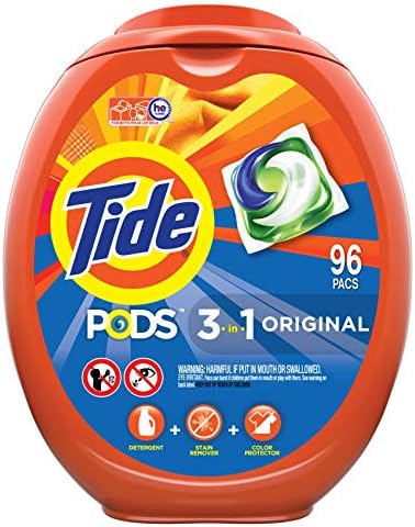 Tide PODS laundry detergent pacs  3 in 1 Stain Remover  Odor Fighter  Color Protector  112 Count  HE compatible  Spring Meadow Scent