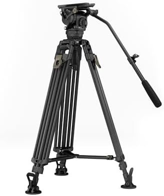 Tilta CT12 75mm Cine Fluid Head with 2 Stage One Touch Carbon Fiber Tripod Legs   Space Gray  12KG 